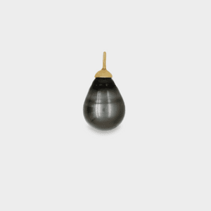 Silver Tahitian Pearl with 18kt Yellow Gold Cap
