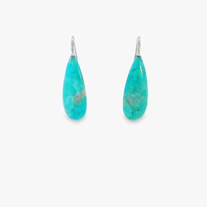 14kt White Gold & Amazonite Drop Earrings