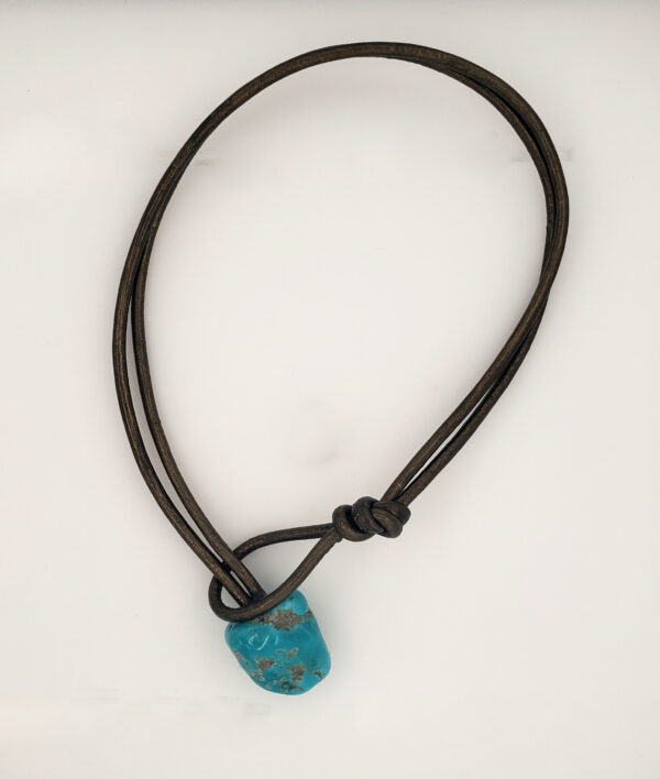 Turquoise Mountain Leather Choker or Bracelet
