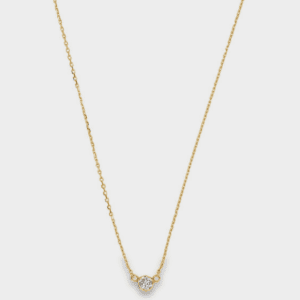 14kt Yellow Gold, Floating Diamond in Buttercup Setting