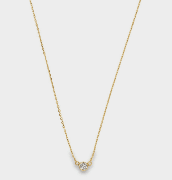 14kt Yellow Gold, Floating Diamond in Buttercup Setting