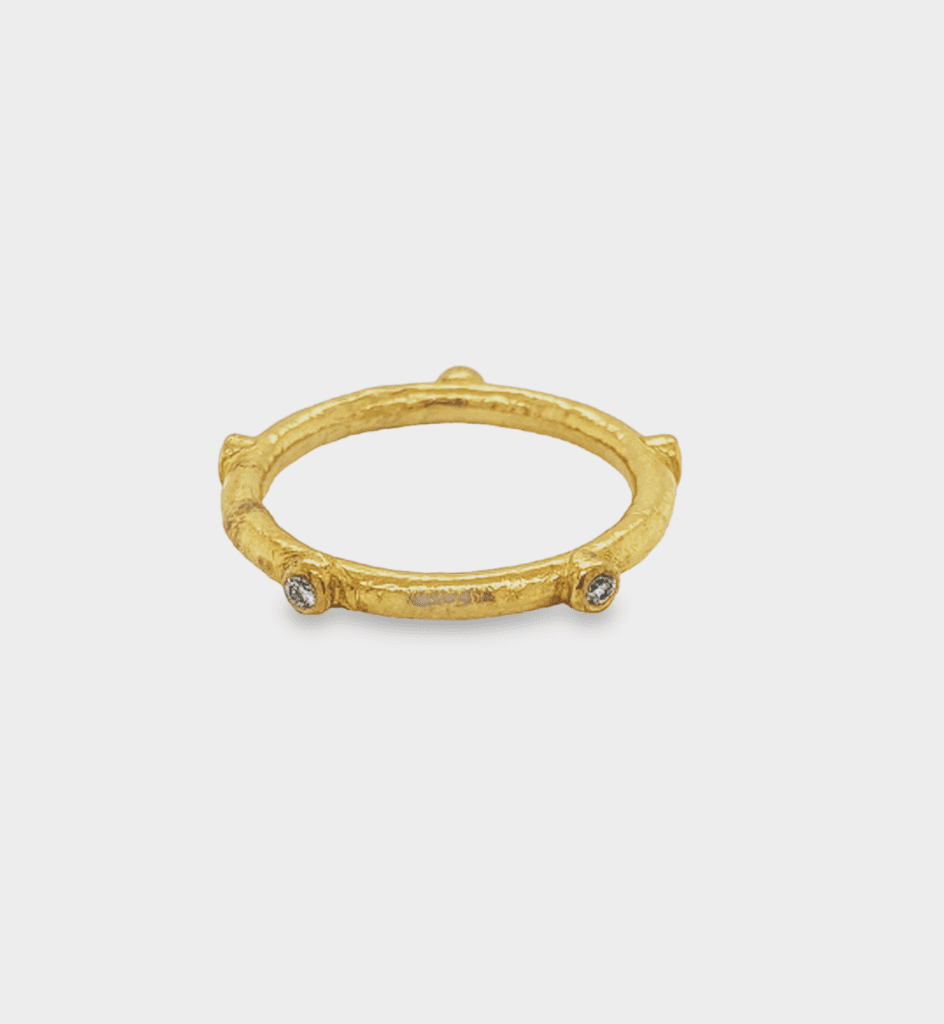 24kt Yellow Gold & Diamond Ring
