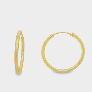 18kt Yellow Gold Hoops