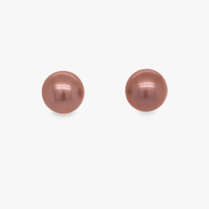 Pink Freshwater Pearls in 18kt White Gold Post
