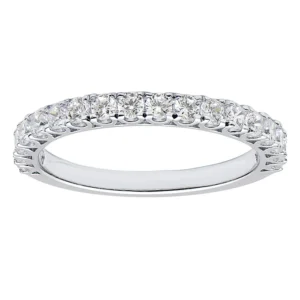 18kt White Gold & Diamond Half Eternity Ring