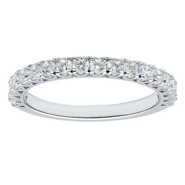 18kt White Gold & Diamond Half Eternity Ring