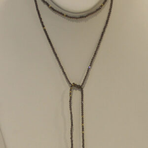37" of Moonstone Bead, 18kt Yellow Gold Beads, 10mm x 16.5mm & 10.5mm x 16.5mm Tahitian Pearl Lariat