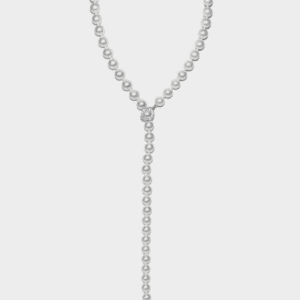 Akoya Pearls & White South Sea Drop with 18kt White Gold & Diamond Clasp & Cap