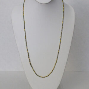 18.50cts of Raw Grey Diamonds, 18kt Yellow Gold Beads and Clasp