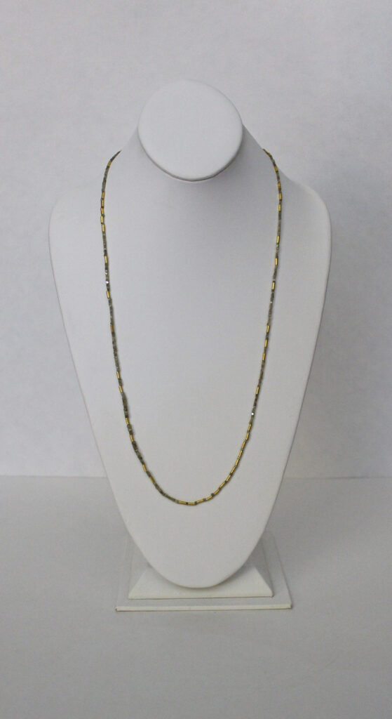18.50cts of Raw Grey Diamonds, 18kt Yellow Gold Beads and Clasp