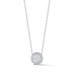 14kt White Gold & Round Diamond Pendant (0.06ct)