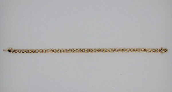 14kt Yellow Gold & Diamond Tennis Bracelet