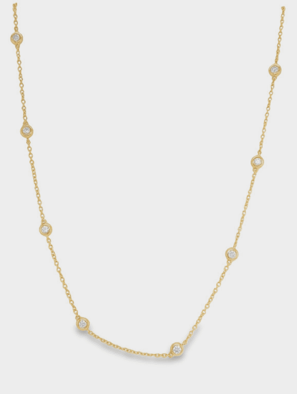 18" 14kt Yellow Gold Diamonds by the Yard Necklace