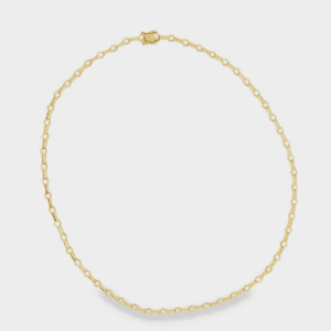 16" 14kt Yellow Gold & Diamond Necklace
