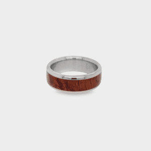 Ambonia Wood & Titanium Ring