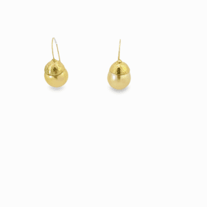 13.80mm Golden South Sea Pearls, 18kt Yellow Gold Hand Hammered Cap & Wire