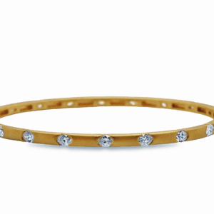 18kt Yellow Gold & Diamond Bangle