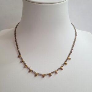 Champagne Diamonds & 18kt Yellow Gold Necklace