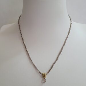 Champagne Diamonds & 18kt Yellow Gold Necklace