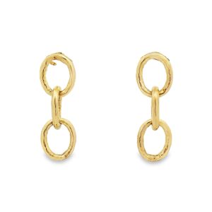 18kt Yellow Gold Link Earrings