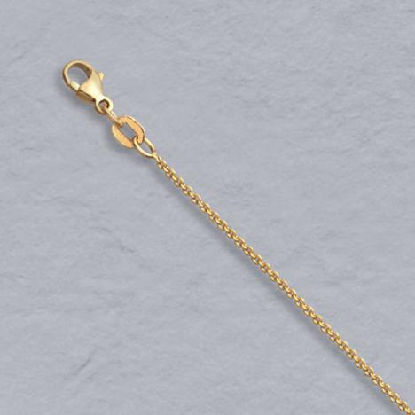 18" 14kt Yellow Gold 1.0mm Cable Chain (2.01 grams)