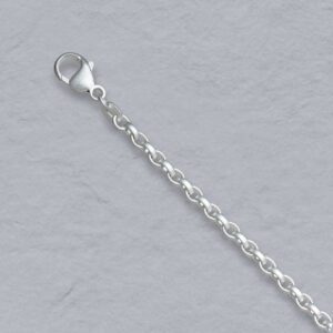 22" Sterling Silver Flat-Satin Belcher Chain