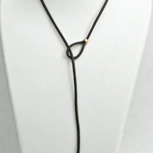 White South Sea Pearl, 18kt Yellow Gold Cap & Keeper Lariat