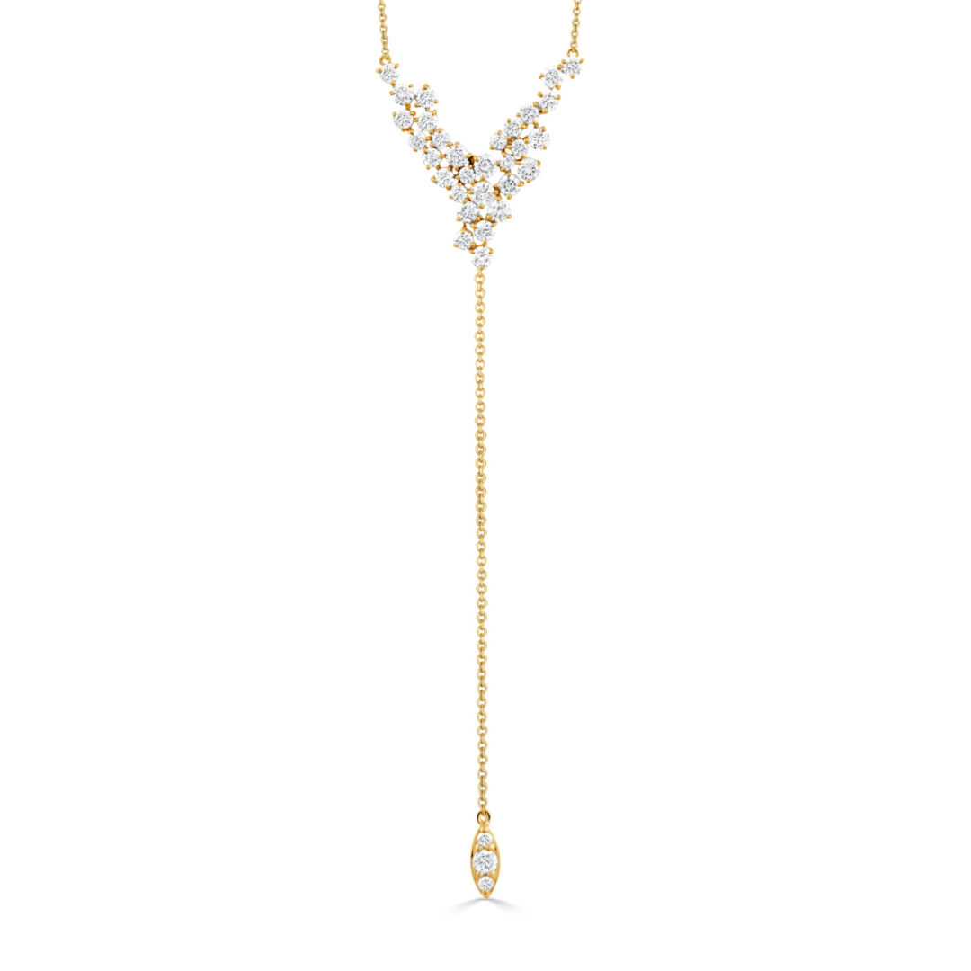 18kt Yellow Gold & Diamond Necklace