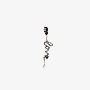 Blackened Silver & Diamond Love Pendant