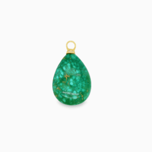 Turquoise Mountain with 18kt Yellow Gold and Diamond Cap